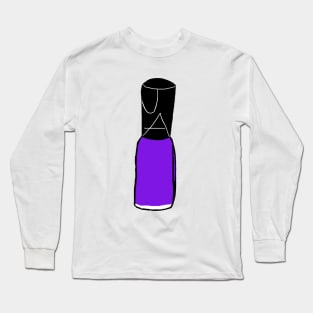 Purple Nail Polish Long Sleeve T-Shirt